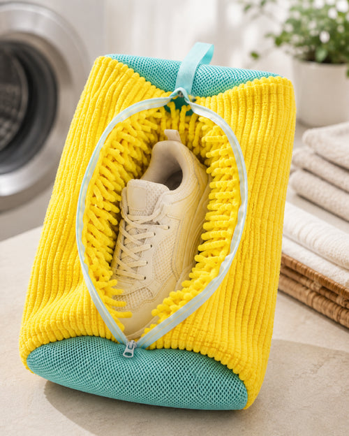 Reusable Shoe Washing Laundry Bag - Machine-Safe Sneaker Wash Bag (Pack of 2)