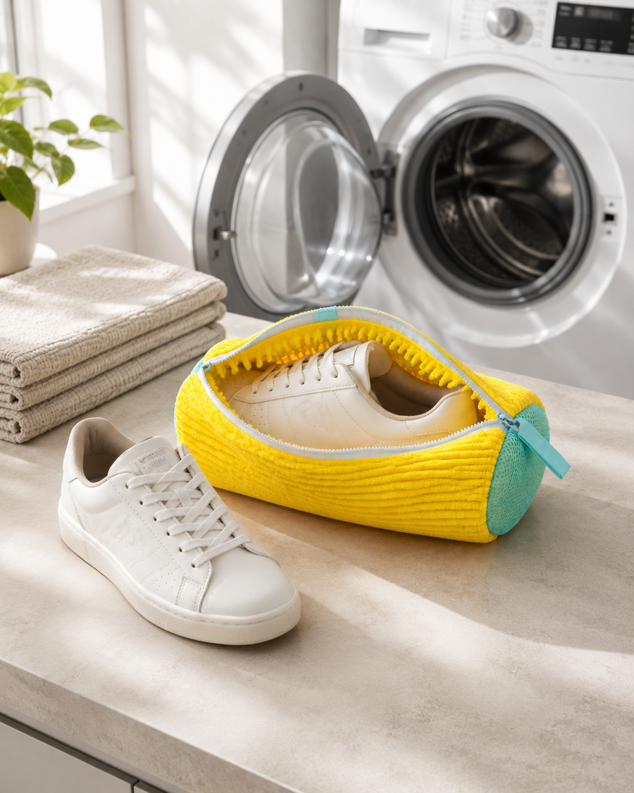 Reusable Shoe Washing Laundry Bag - Machine-Safe Sneaker Wash Bag (Pack of 2)