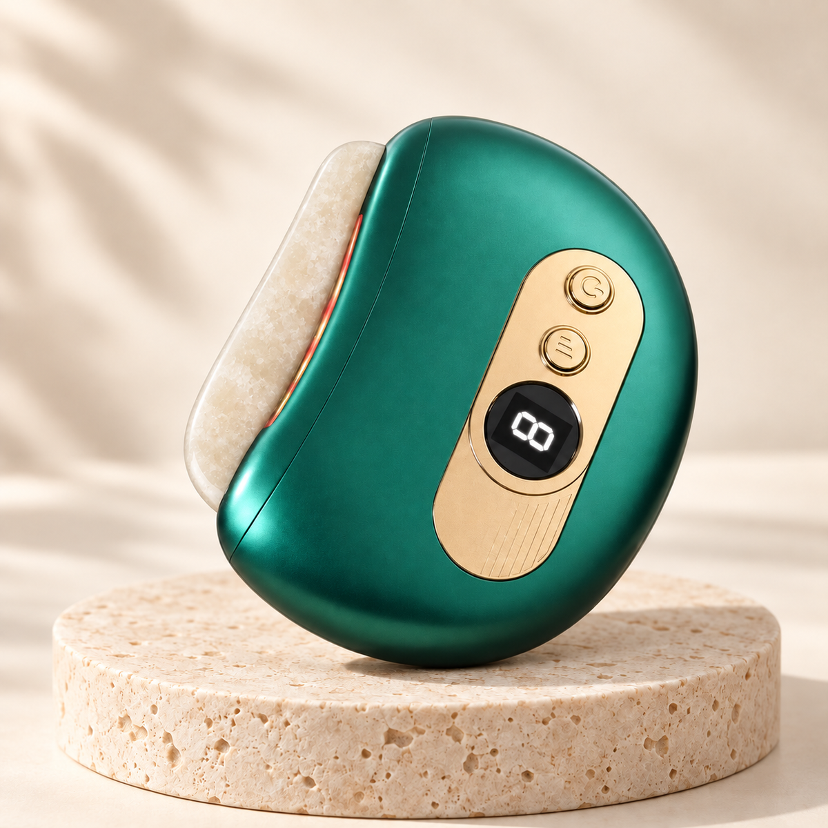 Smart Gua Sha in Alunite Green